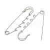 304 Stainless Steel Safety Pins Brooch Findings STAS-C181-01F-P-3