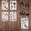 PET Hollow out Drawing Painting Stencils Sets for Kids Teen Boys Girls DIY-WH0172-445-2