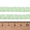 Imitation Jade Glass Beads Strands GLAA-R041-8x8mm-B04-4