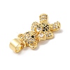 Rack Plating Brass Pave Cubic Zirconia Pendants KK-R144-17G-4