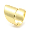 Rack Plating Brass Twist Open Cuff Rings RJEW-Q784-06G-1