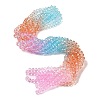 Transparent Painted Glass Beads Strands DGLA-A034-T8mm-A19-1