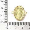 Rack Plating Brass Micro Pave Cubic Zirconia Connector Charm KK-P287-54G-3