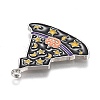 Halloween Theme Witch Hat Alloy Enamel Pendants ENAM-J649-11P-02-2