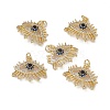 Brass Colorful Cubic Zirconia Pendants KK-E068-VA200-2-4