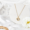 1Pc Stainless Steel Heart Pendant Urn Ashes Necklaces NJEW-CN0001-17G-3