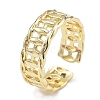 Rack Plating Brass Micro Pave Cubic Zirconia Cuff Finger Rings for Women RJEW-M028-52G-2