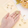 ARRICRAFT 10Pcs Teardrop Brass Stud Earring Findings KK-AR0004-05-3