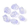 Handmade Foil Glass Beads Strands FOIL-N033-02D-1