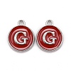 Platinum Plated Alloy Enamel Charms LS-ENAM-S118-03G-P-1