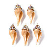 Natural Sea Shell Pendants SSHEL-S258-97-2