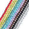 Olycraft 10 Strands 10 Colors Synthetic & Natural Lava Rock Beads Strands G-OC0005-04-1