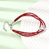 Polyester Multi-Strand Bracelets FB-CBA983F-02P-06-1