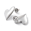 Non-Tarnish 304 Stainless Steel Stud Earrings EJEW-P258-12P-2
