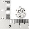 Rack Plating Brass Micro Pave Clear Cubic Zirconia Pendant Cabochon Setttings LS-KK-L224-048P-3