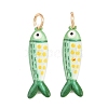 Printed Brass Pendants KK-CBA0A0E-01C-G-1
