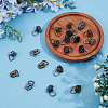 20Pcs 2 Colors Alloy Zipper with D Ring SENE-CY0001-12B-4