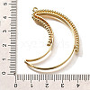 Alloy Open Back Bezel Pendants PALLOY-I223-04LG-3