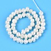 Natural Cultured Freshwater Pearl Beads Strands PEAR-T006-16B-3