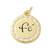 Brass Enamel Pendants KK-P293-09G-04-1