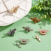   6Pcs 6 Colors Zinc Alloy Twist Bag Lock Purse Catch Clasps FIND-PH0007-29-5