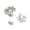 12Pcs 6 Styles 304 Stainless Steel Stud Earring Findings FIND-FS0002-39-2