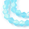 Imitate Austrian Crystal Bicone Frosted Glass Beads Strands EGLA-A039-T3mm-MB20-3