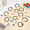 10Bags 10 Styles Metal Elastic Hair Ties Findings OHAR-ME0001-15-4