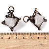 Natural Quartz Crystal Merkaba Star Pendants G-C144-01R-03-3