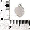 Anti-Tarnish 304 Stainless Steel Charms STAS-R131-09P-3