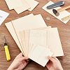 Olycraft 12Pcs 4 Style Basswood Veneer Pieces DIY-OC0009-19-3