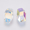 K9 Glass Rhinestone Pendants GLAA-K034-C02-2