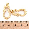 Rack Plating Brass Locket Pendants KK-F874-01G-11-3