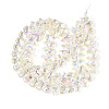 Baking Paint Electroplate Transparent Glass Beads Strands EGLA-N017-06-B01-2