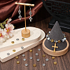 60Pcs 2 Colors Tibetan Style Alloy Beads EAER-SC0001-01-4