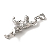 Non-Tarnish Hip Hop Fitness 316L Surgical Stainless Steel Pendants LS-STAS-H194-01P-02-2