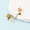 304 Stainless Steel Heart Stud Earring & Hoop Earring Sets EJEW-K268-93G-01-3