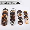 20Pcs Resin Tri-Glide Adjuster Buckles FIND-GF0008-12G-5