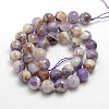 Natural Gemstone Amethyst Round Beads Strands G-O021-12mm-13-1