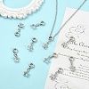 10Pcs Alloy Crystal Rhinestone Star European Dangle Charms MPDL-YW0001-06-4