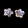 Dyed & Heated Glass Bead Caps GLAA-Z019-02G-2