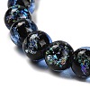 Handmade Dichroic Foil Glass Beads Strands DICH-U001-01C-3