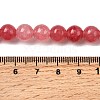 Natural Dyed White Jade Beads Strands G-M402-C03-26-5