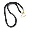 5MM Nylon Twisted Cord Necklace Making X-FIND-G096-01G-19-1