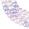 Electroplate Transparent Glass Beads Strands GL-CBADAFE-01C-3