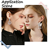 SUNNYCLUE 60Pcs 3 Styles Plastic U Type Clip-on Earring Findings STAS-SC0007-59-5