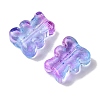 Transparent Spray Paint Glass Beads X-GLAA-Z011-08-2