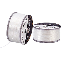 Nylon Beading Thread NWIR-WH0005-10A
