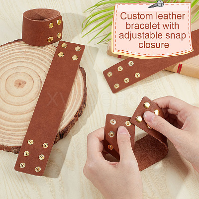 Blank Leather Wide Cord Bracelet BJEW-WH0020-65G-1