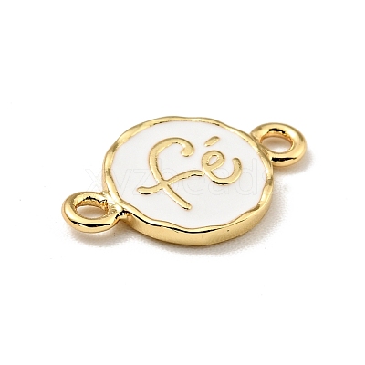 Brass with Enamel Connector Charms KK-G416-56G-02-1